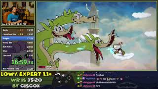 [Speedrun] Cuphead Low% in 35:53 (Expert, version 1.1+)