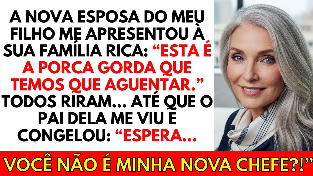 Minha nora me chamou de “porca gorda” no casamento… Mas o pai dela me viu e congelou: “É ELA?”