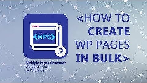 Multiple Pages Generator - wordpress plugin...wp
