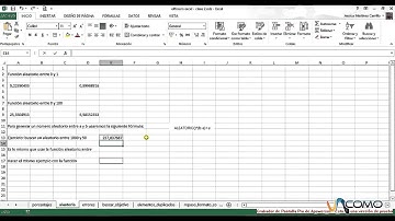 Función aleatoria en Excel 2013 - Curso Excel