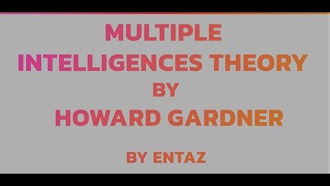 Multiple Intelligences Theory by Howard Gardner | Paper 1 NTA UGC NET/JRF-2023, CTET, SET | By Entaz