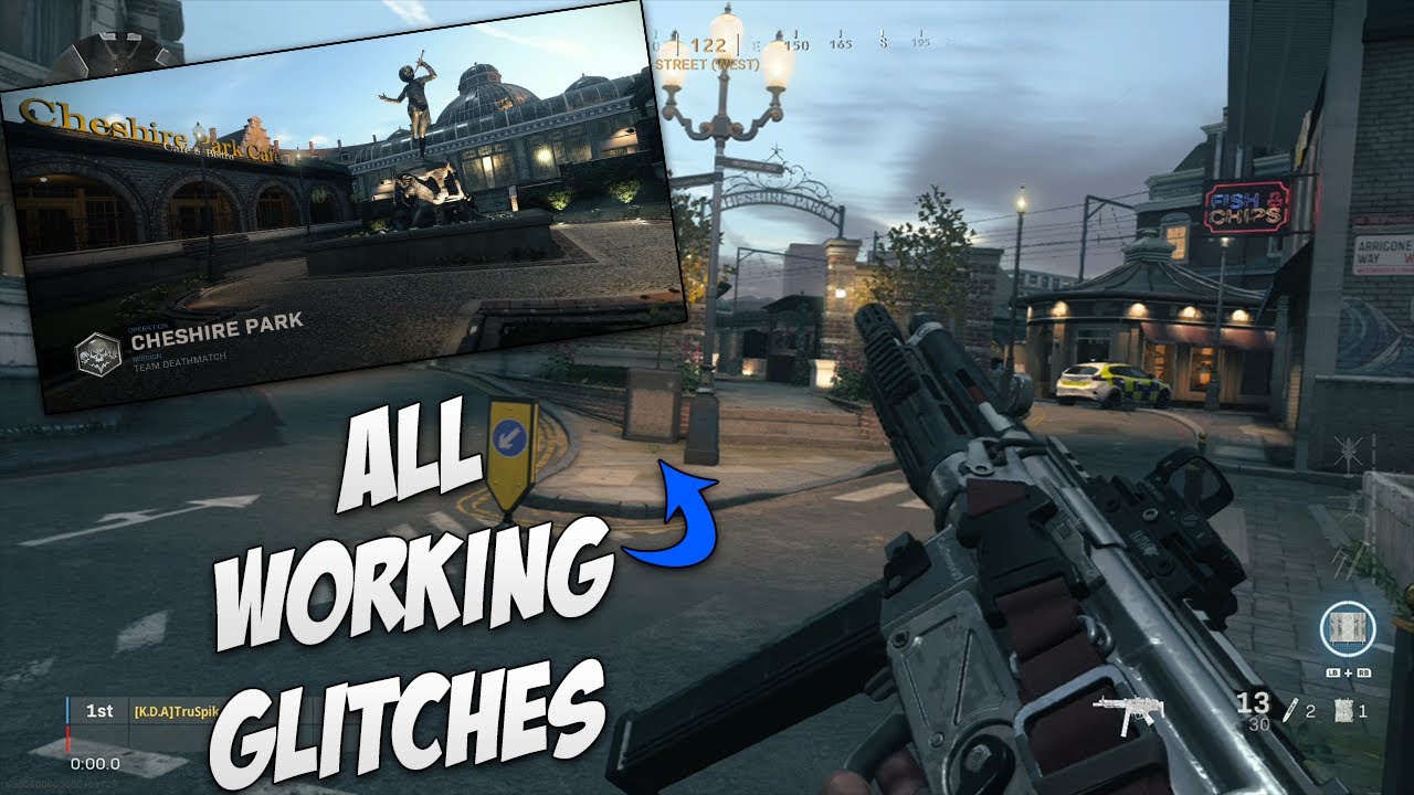 ALL WORKING GLITCHES/SPOTS ON "CHESHIRE PARK"!! Call Of Duty Glitches
