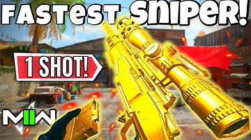 THE *FASTEST* ONE SHOT SNIPER GOT ME REPORTED!! (BEST SA-B50 CLASS MW2)