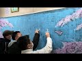 黒板アートひたすら描く 一関市立大原中学校【タイムラプス】