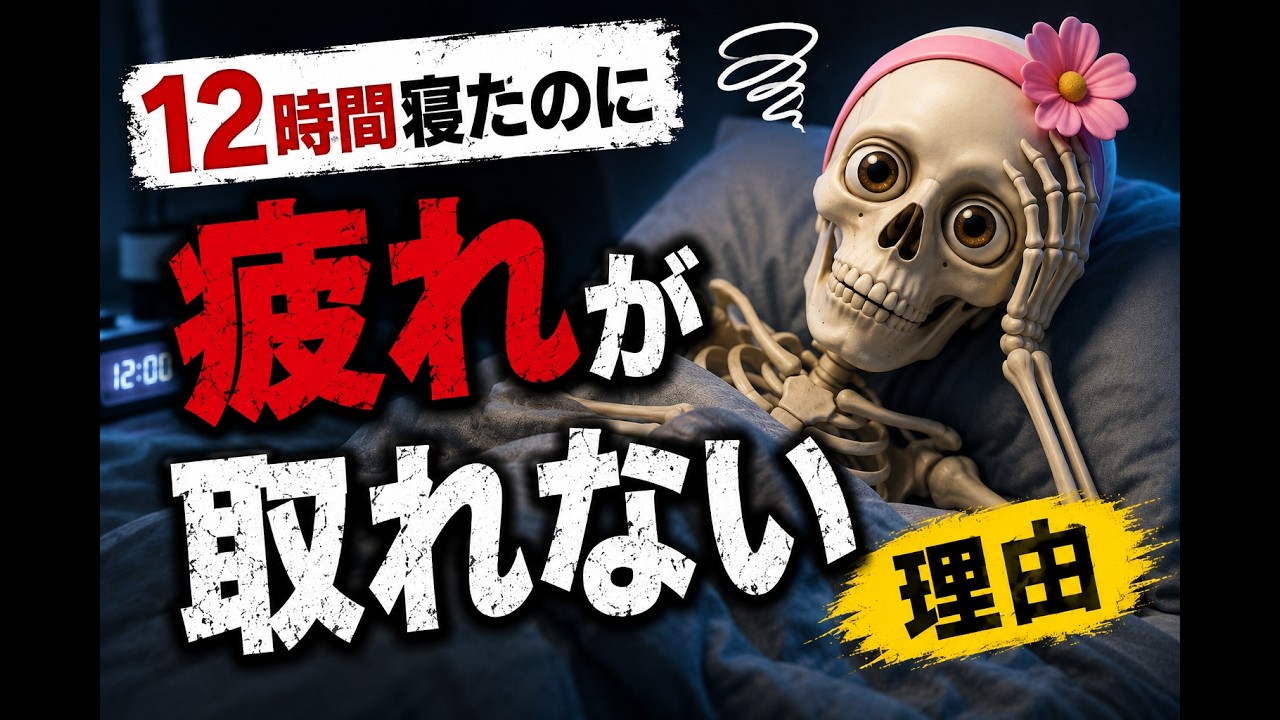 疲労回復の常識ほぼ間違ってました #疲労回復#脳科学#骸骨#雑学