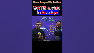 How to Qualify in the GATE Exam in Last Days #byjusgate #youtubeshorts #gate2024