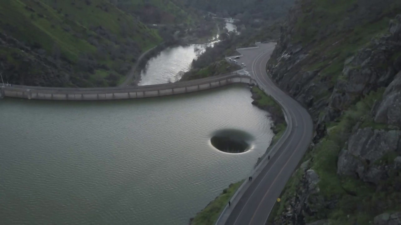 Lake Berryessa Morning Glory Spillway (Extended) - 4k - YouTube