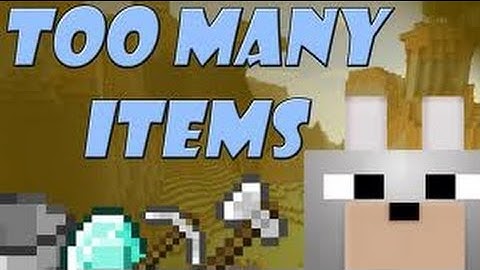 Too Many Items mod review 1.7.4 w/link