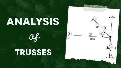 Truss Elements in Combination with Spring Elements Using Finite Element Analysis