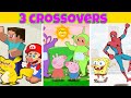 Mongo e Drongo em 3 episódios de Crossovers - Desenho animado c/ Mario, Sonic, Bob Esponja e Pikachu