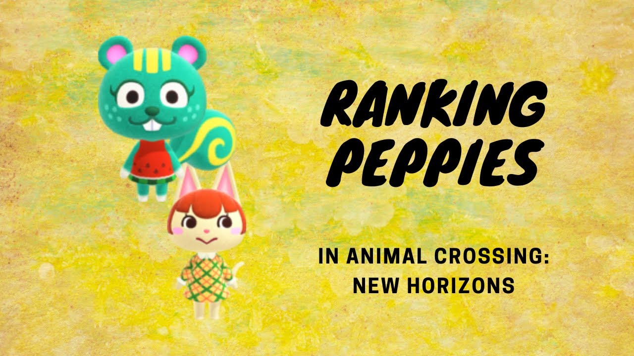 Ranking the Peppy Villagers in Animal Crossing New Horizons YouTube