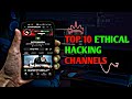 Top 10 ethical hacking channel on youtube   top 10 hacking youtube channels  thehackox