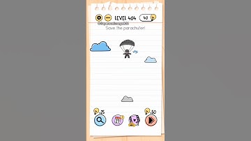 Brain test: tricky puzzles level 404 #save #parachuter #bird #boom #clouds #logicalriddles #level404