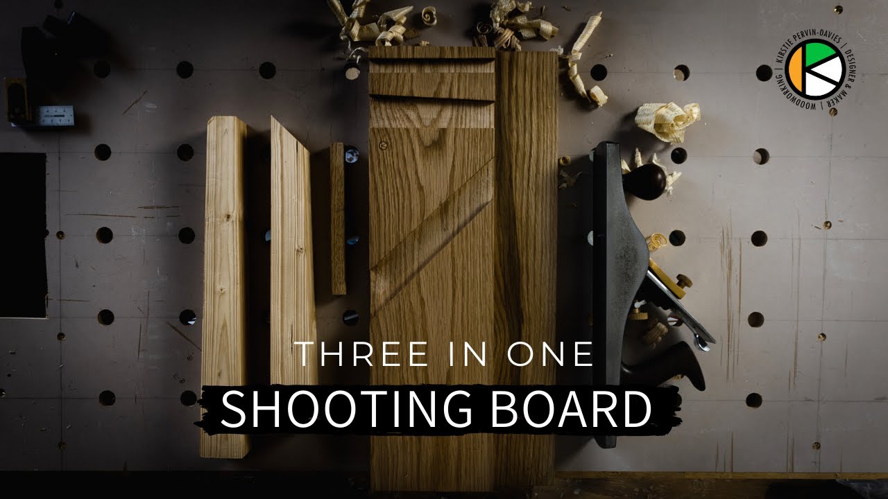 Three in One SHOOTING BOARD 45 & 90 degree cuts! Easily plane thin stock! YouTube