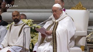 Messe de la nuit de Noël présidée par le pape François à Rome