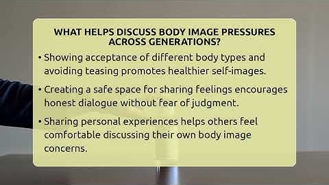 What Helps Discuss Body Image Pressures Across Generations? - Inside Body Image