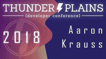 Lightning Talks: Aaron Kraus - Interview with Amazon - ThunderPlains 2018