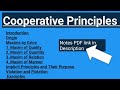 Cooperative Principles in Pragmatics || Notes PDF link in Description || @LiteratureandPS