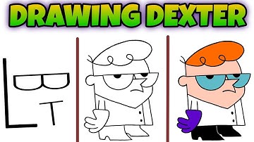#SHORTS HOW TO DRAW DEXTER LABORATORY VERY EASY USING LBT   #DexterLaboratory