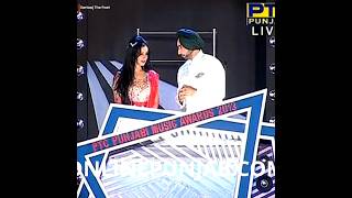 Satinder Sartaaj &amp; Divya Dutta in PTC Punjabi Music Award Show 2013