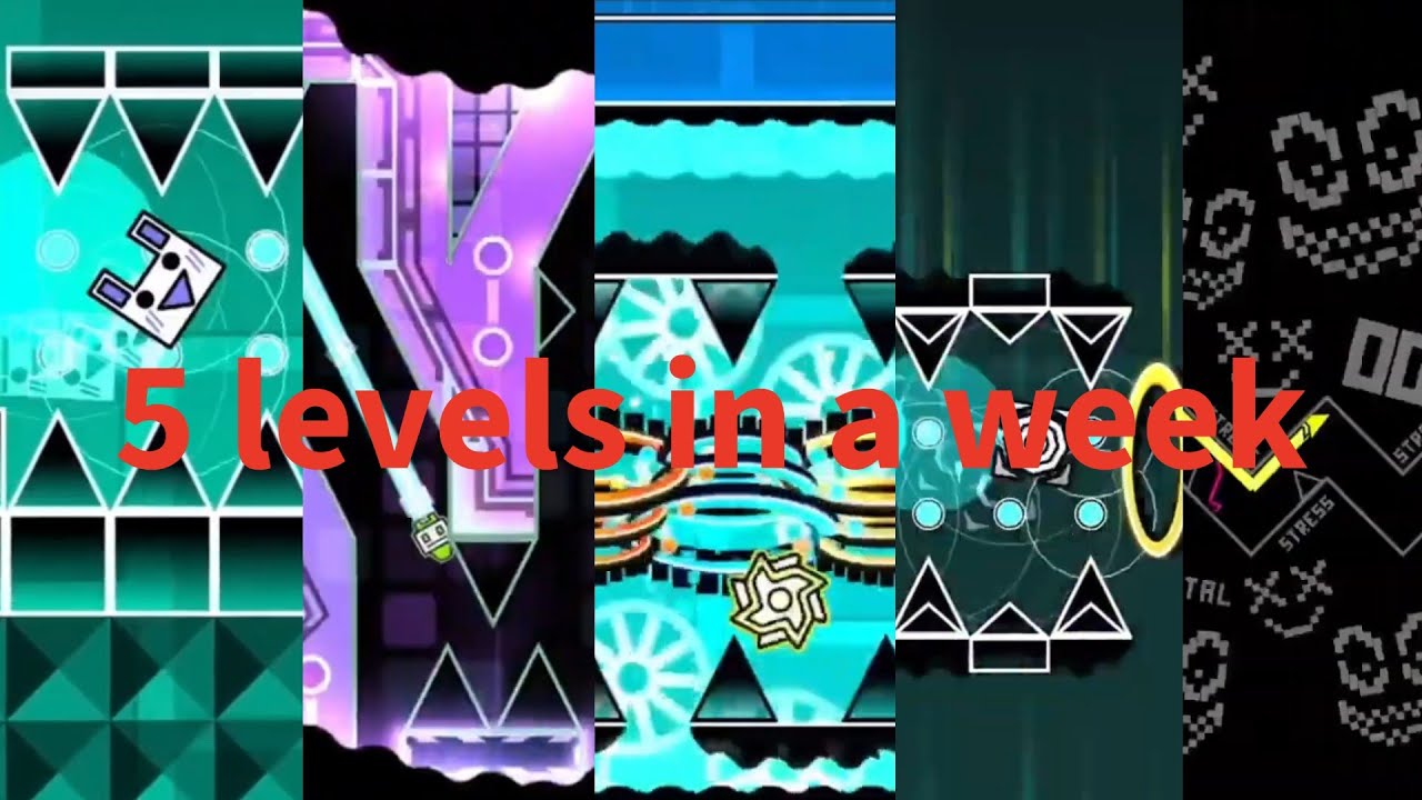 I BEAT 5 OLD IMPOSSIBLE LEVELS IN A WEEK ON GEOMETRY DASH - YouTube