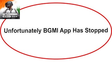 Fix BGMI Unfortunately Has Stopped | BGMI Stopped Problem | PSA 24