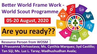 Webinar on “Better World Frame Work – World Scout Programme” screenshot 3