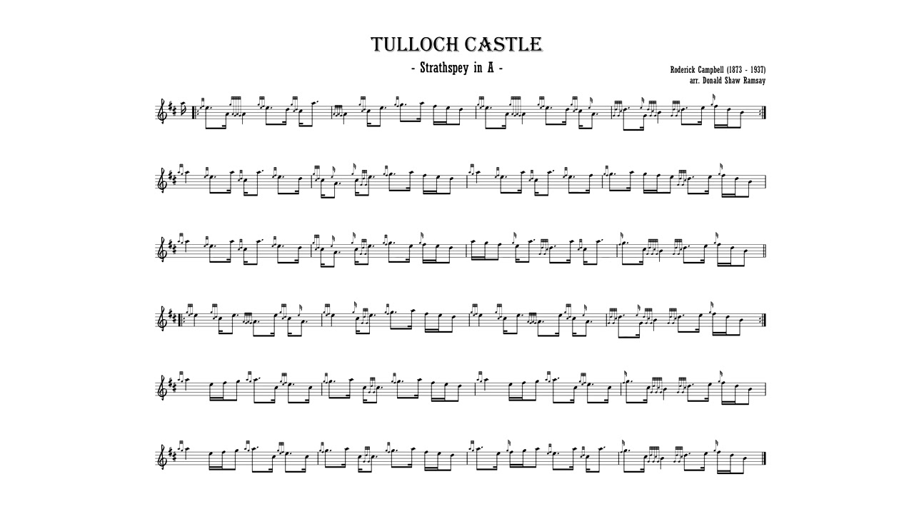 Roderick Campbell - Strathspey in A, "Tulloch Castle" (performance, Jordan Alexander Key)