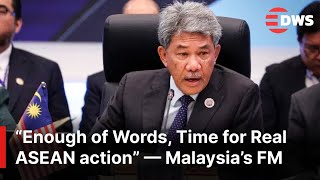 Full Remarks: ‘Time for Real Action!’ — Malaysia’s FM M. Hasan Urges ASEAN Leaders to Deliver | AQ1E