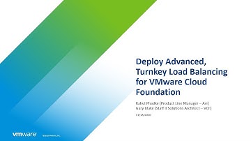 Deploy Advanced, Turnkey Load Balancing for VMware Cloud Foundation