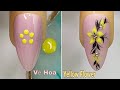 Yellow Flower Nails Art For Beginner 💖Vẽ Hoa Vàng 💅 New Nails Design 💝 New Nails