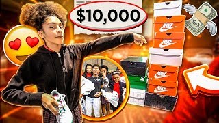 TOOK CHARLEY'S BASKETBALL TEAM SHOE SHOPPING!!