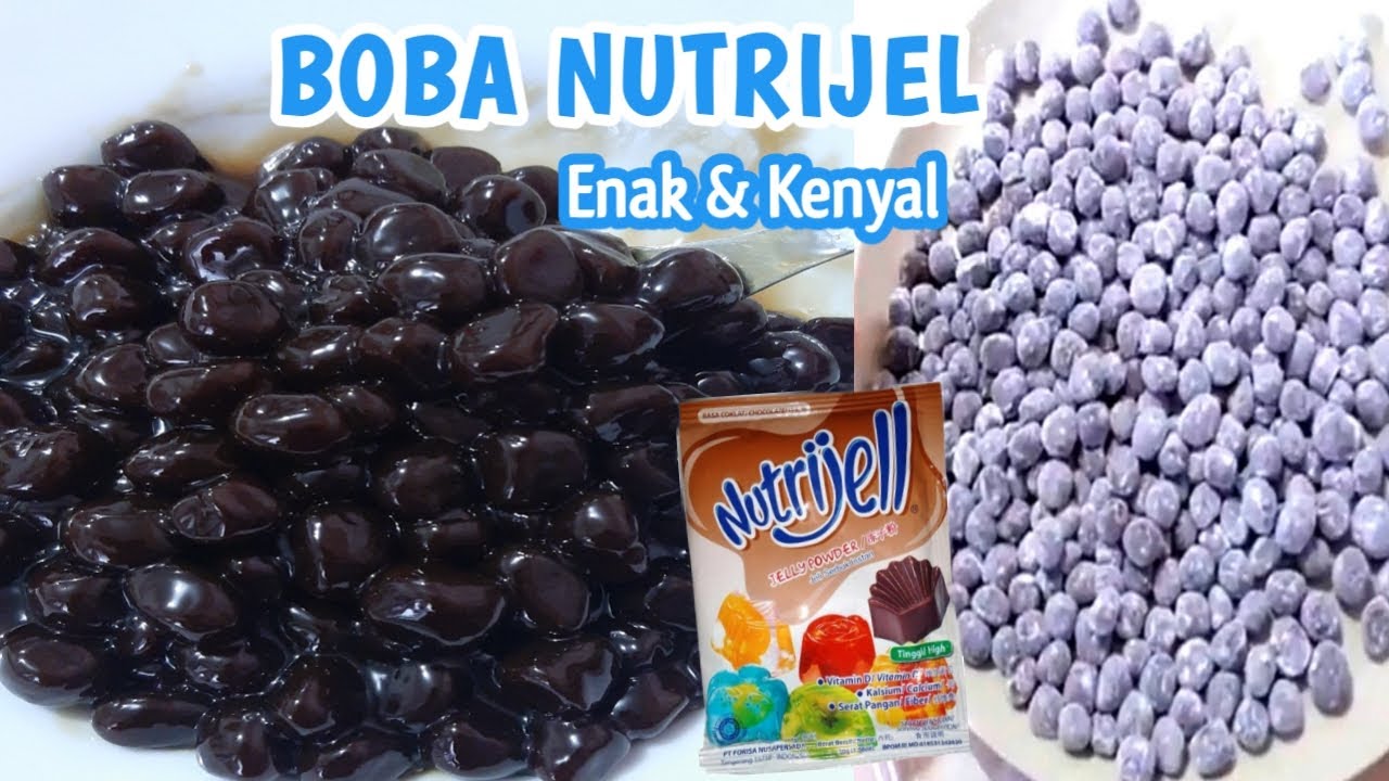 Resep Bikin Boba Nutrijel Enak & Kenyal - Youtube