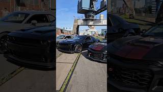 Kleiner Ausflug zum Hafen 🥰 #automobile #dodgechallenger #v8 #challenger #hemi #camaro