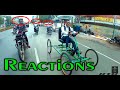 Ultimate Public Reactions On Roads | Riding 4 Wheel Cycle !
