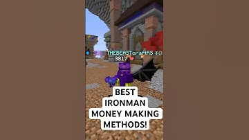 Top 3 BEST Ironman Money Making Methods!