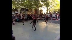 Young girls about to dance.