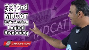 332 Logical Reasoning MDCAT MCQ CRACKED #Logical Reasoning #Logical problems