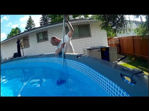 Retrofitting an Intex pool with sand filter for use with a vacuum - YouTube