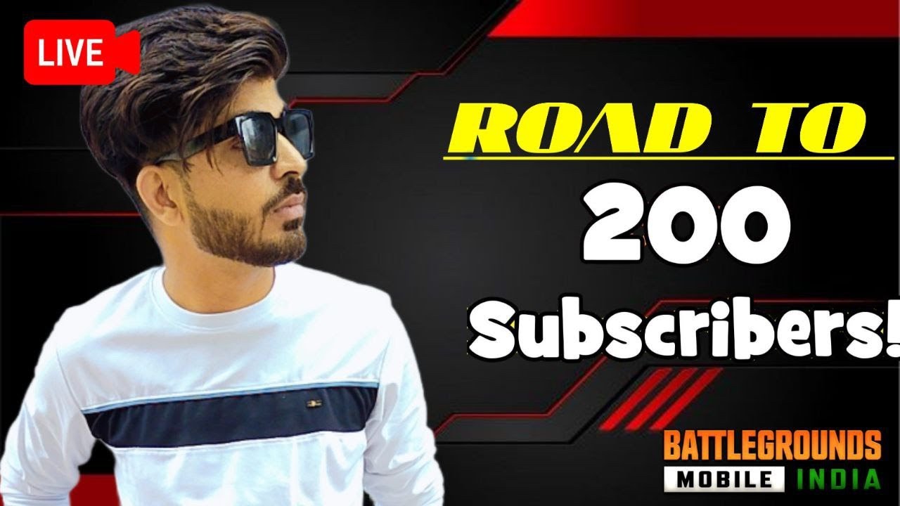 ROAD TO 200 SUBSCRIBERS GUYS #BGMILIVE - YouTube