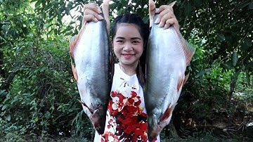 Awesome Cooking Big Pangasius Grilled Delicious   Cook Fish Recipe   Village Food Factory
