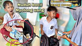 Taruh uang 10 juta di tas sekolah Adek