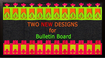 New Video: Simple steps to create BOARDERS for Bulletin Boards or Soft Boards in school
