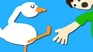 Zombey führt Kunststückchen vor. (Goose Game #4)