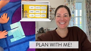 Plan with me for the week! Numbers to 120, 2-Syllable Words, & more! 1st grade activities & lessons