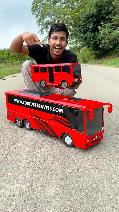 Mini bus vs big rc youtube travel bus Unboxing