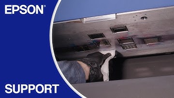 Epson SureColor V7000 | Cleaning the Print Head Nozzle Surfaces and Surrounding Areas
