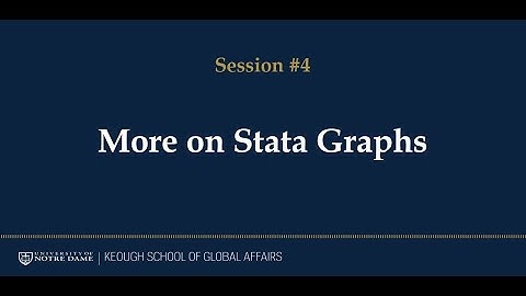 Learning Stata - Session 4: More on Stata Graph