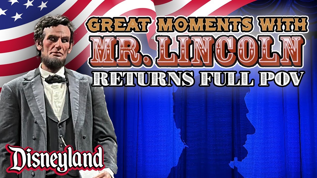 Great Moments with Mr Lincoln Returns to Disneyland in place of Walt Disney: A Magical Life