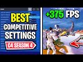 BEST Competitive Settings in Fortnite Chapter 4 SEASON 4! 🔧 (FPS Boost + Low Input Delay)